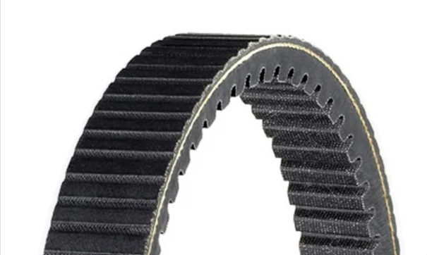 Close-up of HPX Transmission Belt with crack-resistant cogs and aramid cords.
